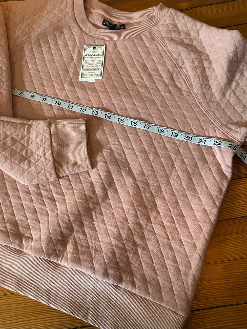 Flag & Anthem Pink Quilted Crewneck Sweatshirt